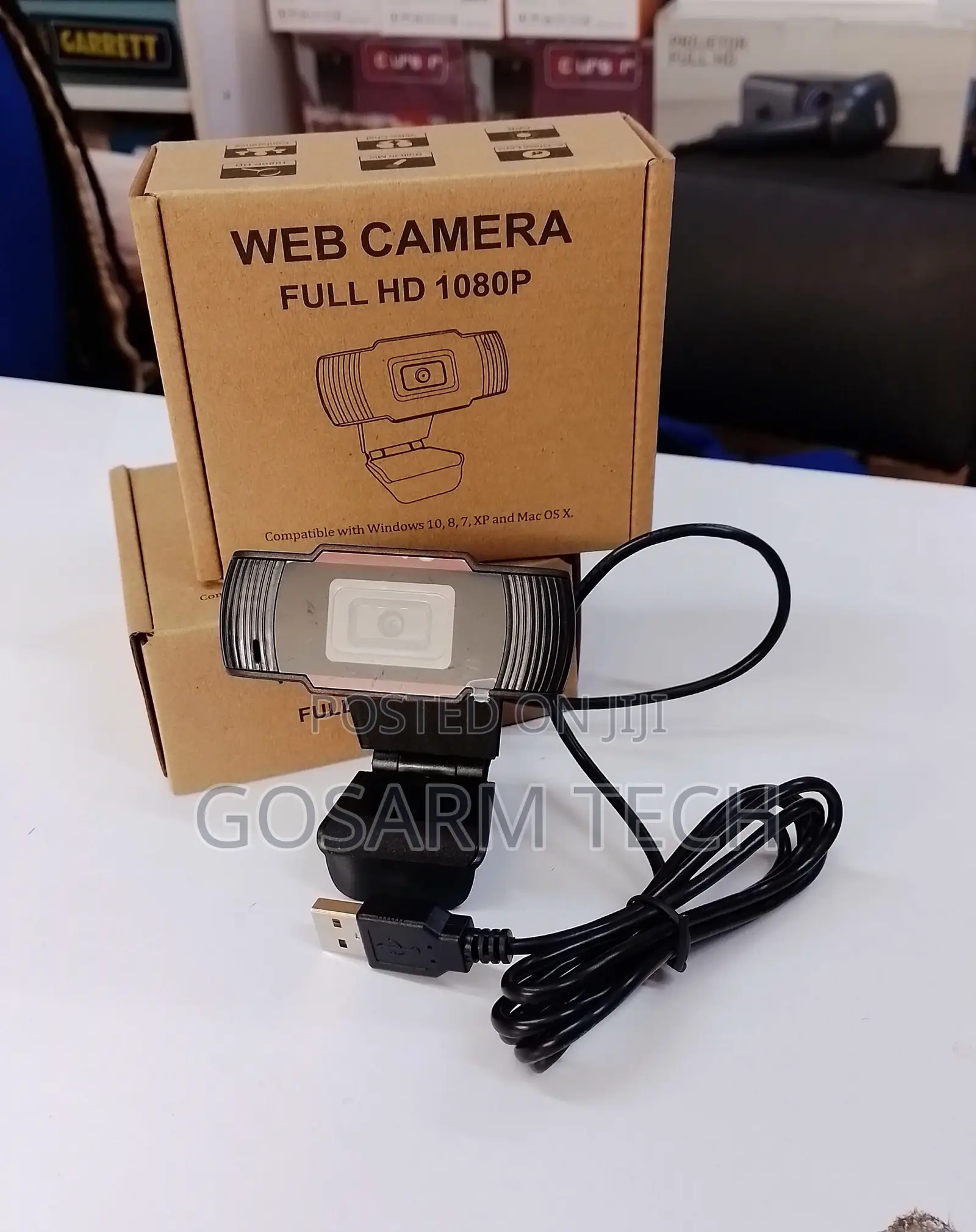 Webcam 1080p With Microphone, USB Webcam for Desktop