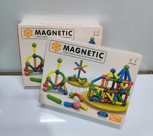 64-Piece Magnetic Construction Set
