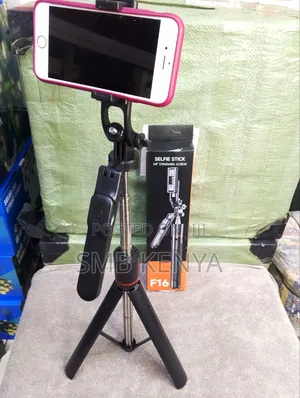 F16 Selfie Stick 1.7m Stainless Steel Rod Tripod