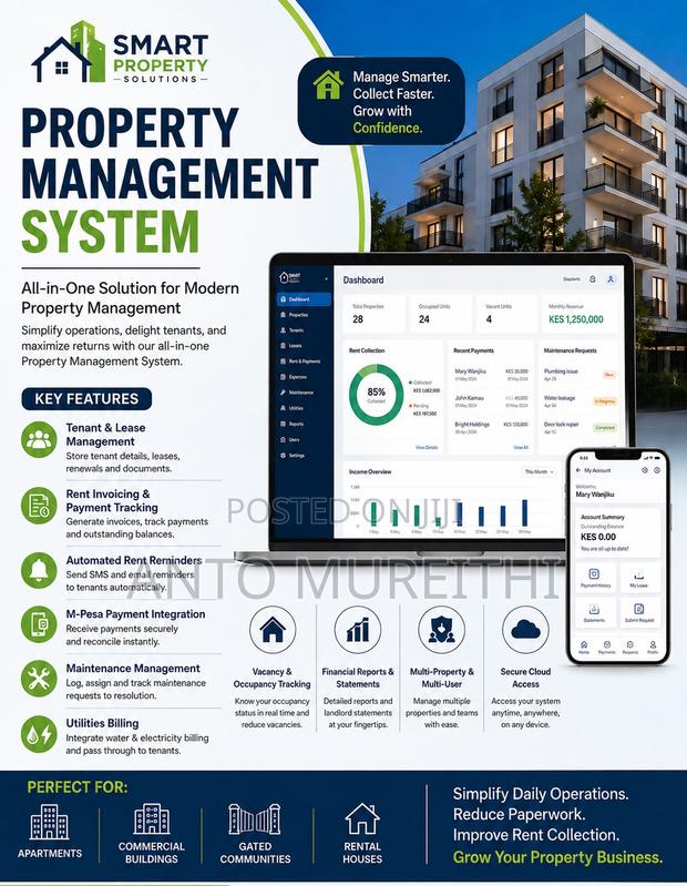 Property Management System - main view