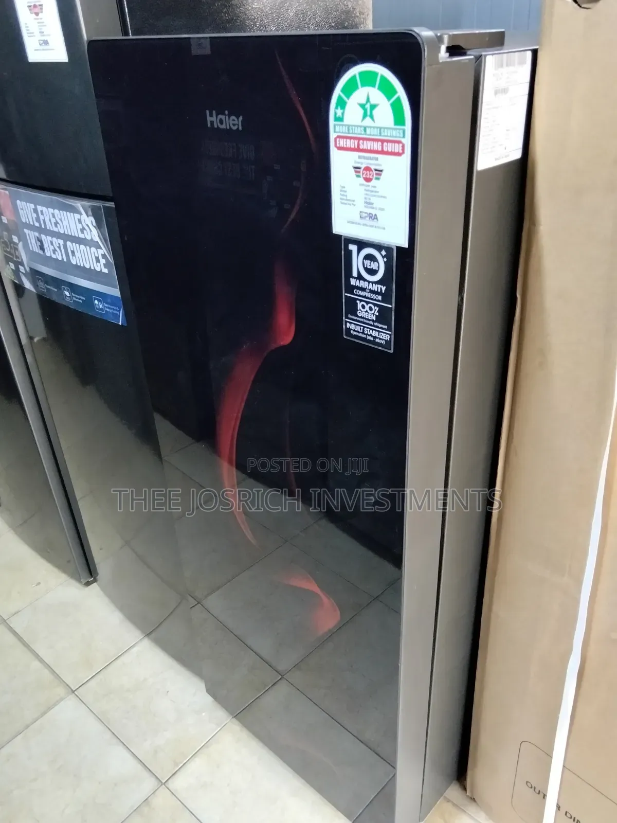 Haier Glass Mirrored 220 Litres Refrigerator