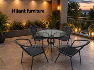 Brown 4 Seater Outdoor Set