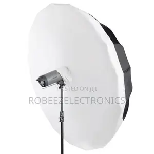 Godox 190cm/75" Black/Silver Deep Parabolic Umbrella + Diffuser