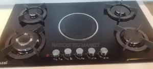 Bolesi Hob 4 Gas Burners +1 Infrared Electric + Wok Burner