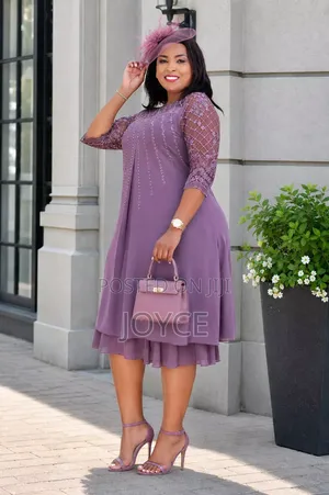 Heavy Chiffon Dress With Cover Up