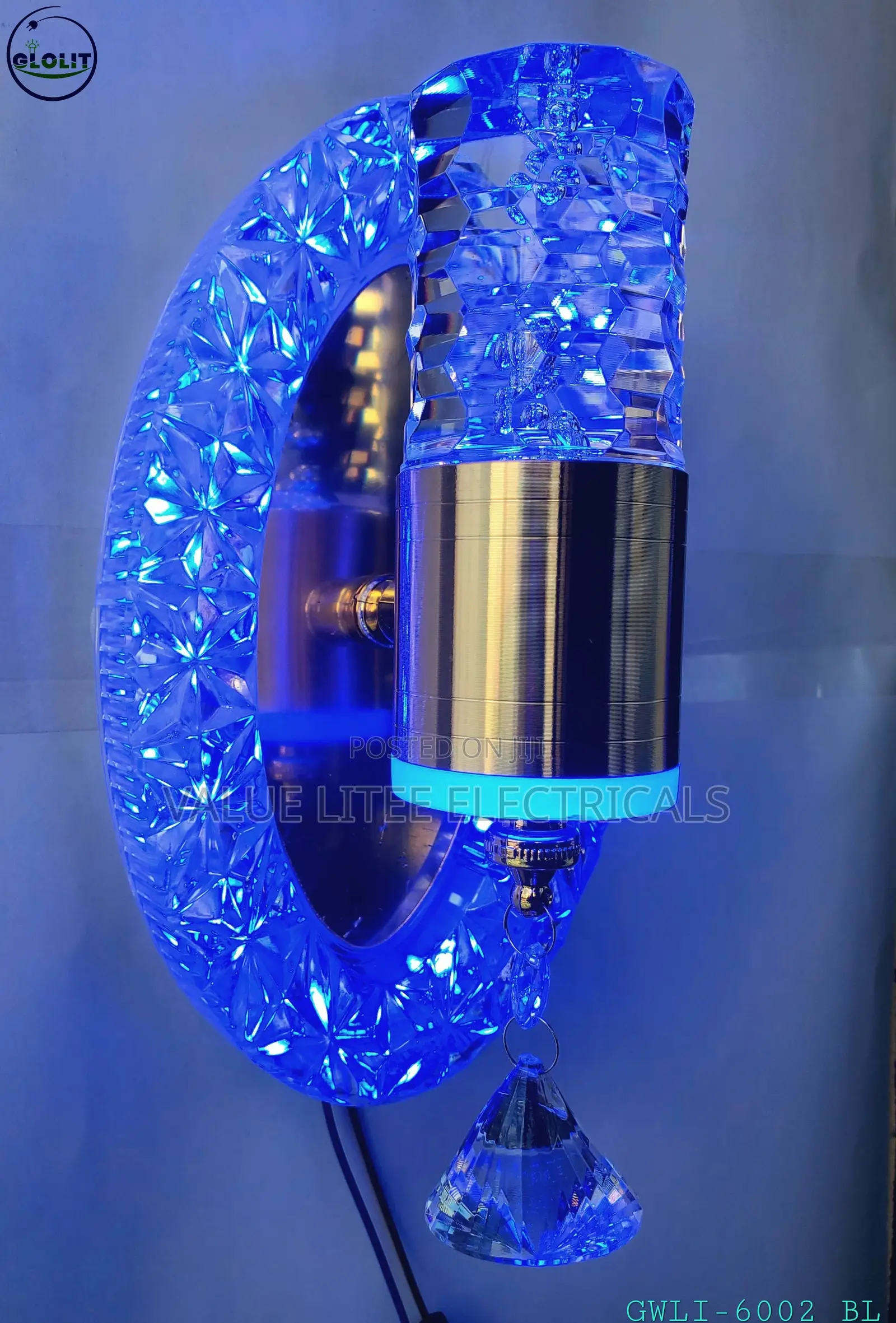 LED Crystal Wall Light Colour Changing