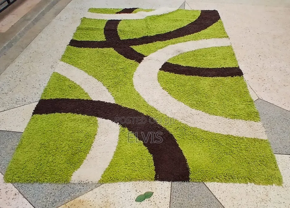 Quality Turkish Green Shaggy Carpet