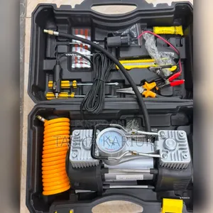 Portable 2-Cylinder Portable Air Compressor With Tools