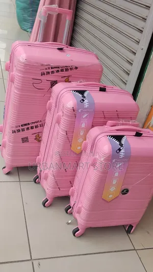Strong 3-in-1 Rubber Suitcase Set With Silent 360° Wheels