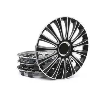 Dual Tone Black and Silver Finish Wheel Cap