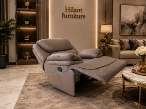 Creamish 1 Seater King Size Recliner Sofa