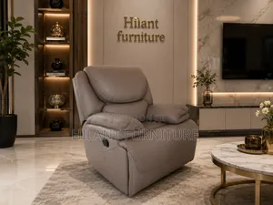 Creamish 1 Seater King Size Recliner Sofa