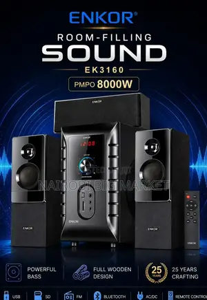 8000 Watts Enkor Multimedia Speaker System