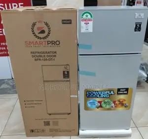 Silver Finish 95 Litres Smartpro Double Door Refrigerator