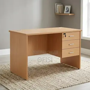 Office Desk; 140cm Study Office Desk With Drawers