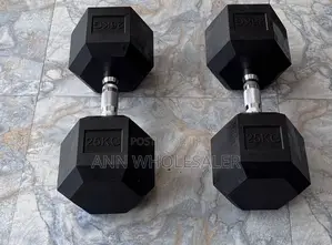 25kg Hexagonal Dumbbells
