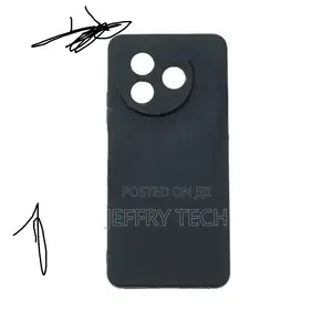 Silicone Back Cover for ITEL S24-Black