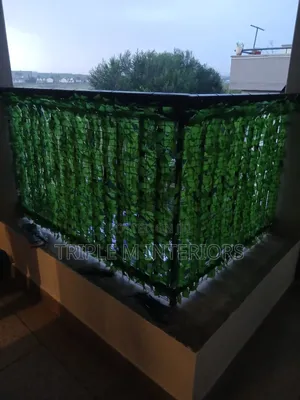 Faux Greenery Leaf Fence for Luxury Balcony Privacy