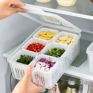 6 Grid Food Storage Container With Lid
