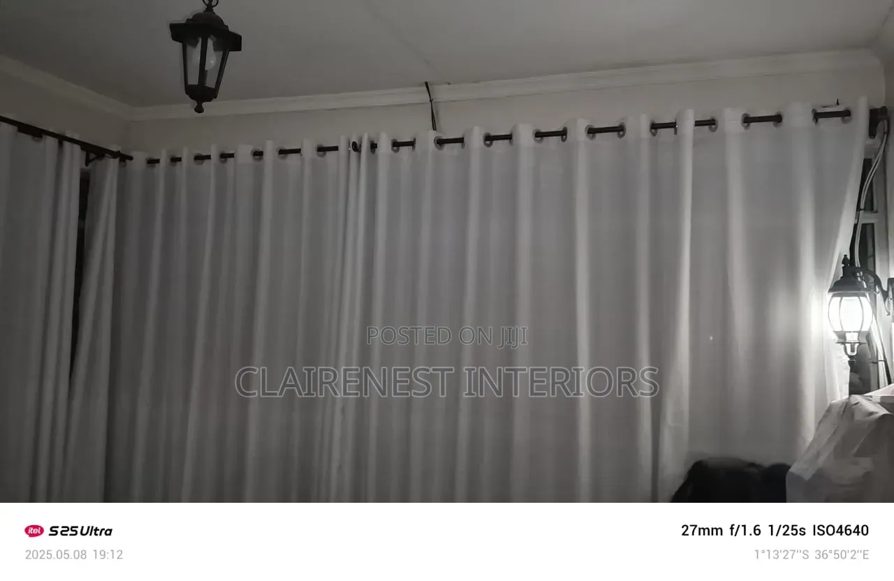 Luxury You Can See, Grey and White Window Curtains