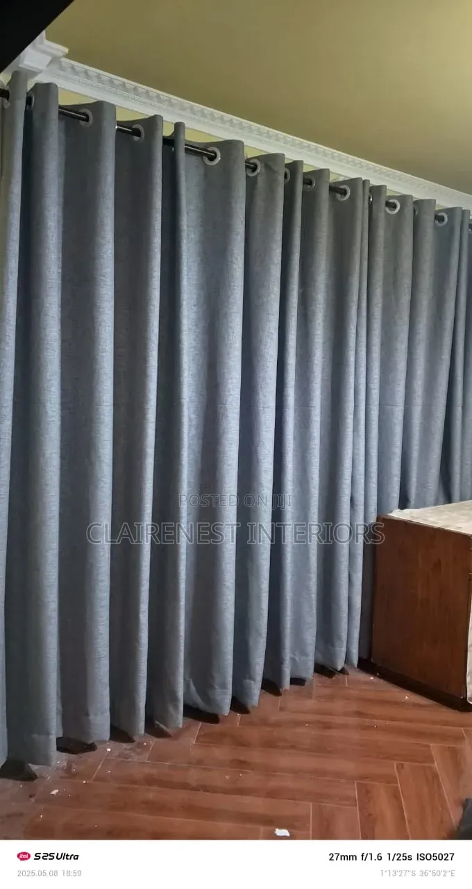 Luxury You Can See, Grey and White Window Curtains