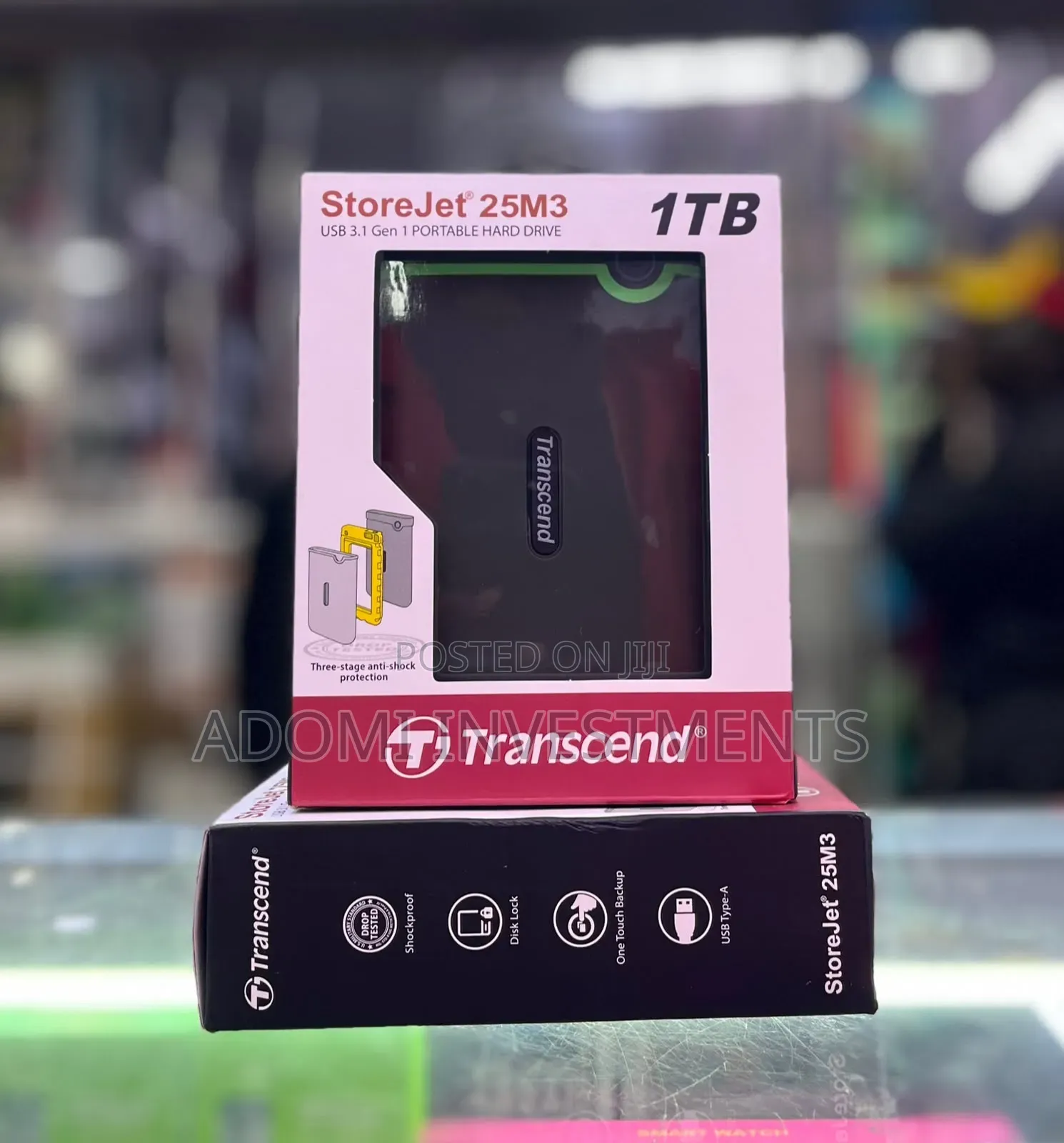 Transcend StoreJet 25M3 1TB Portable Hard Drive