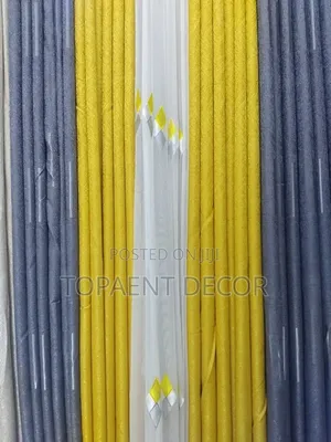 Grey and Mustard Mix and Match Window Curtains