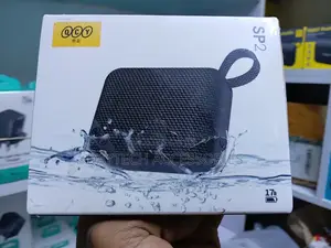 QCY SP2 Portable Bluetooth Speaker in Black.