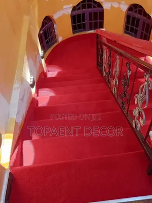 Floor Red and Blue Wall to Wall Carpets