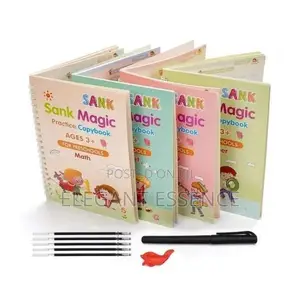 Fun Writing for Preschoolers 4-Books Kit With Pen, Grip 10 Refills