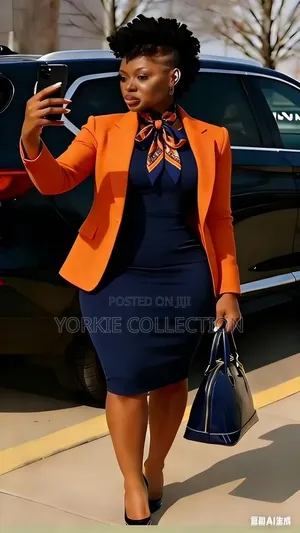 3pcs Dress+coat + Tie.