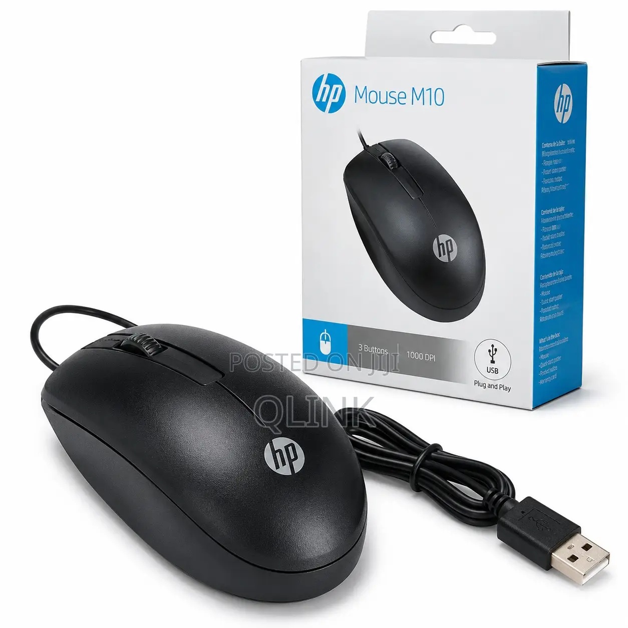 HP USB Mouse M10 Black - 6cb80pa