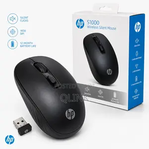 HP Wireless Silent Mouse S1000 Black - 3CY46PA
