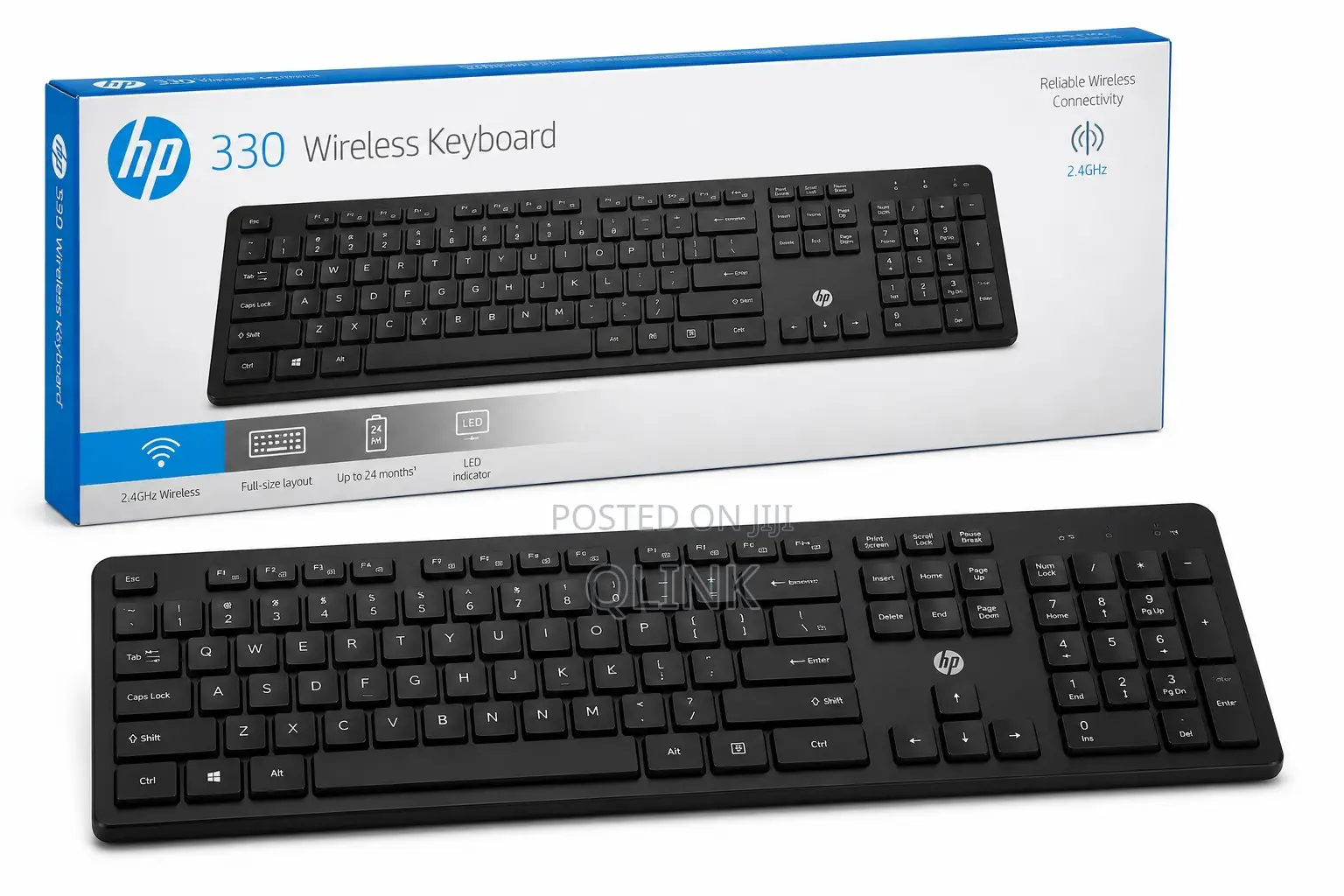 HP 330 Wireless Keyboard Only (English) - 2V9E6AA (Keyboard Only)
