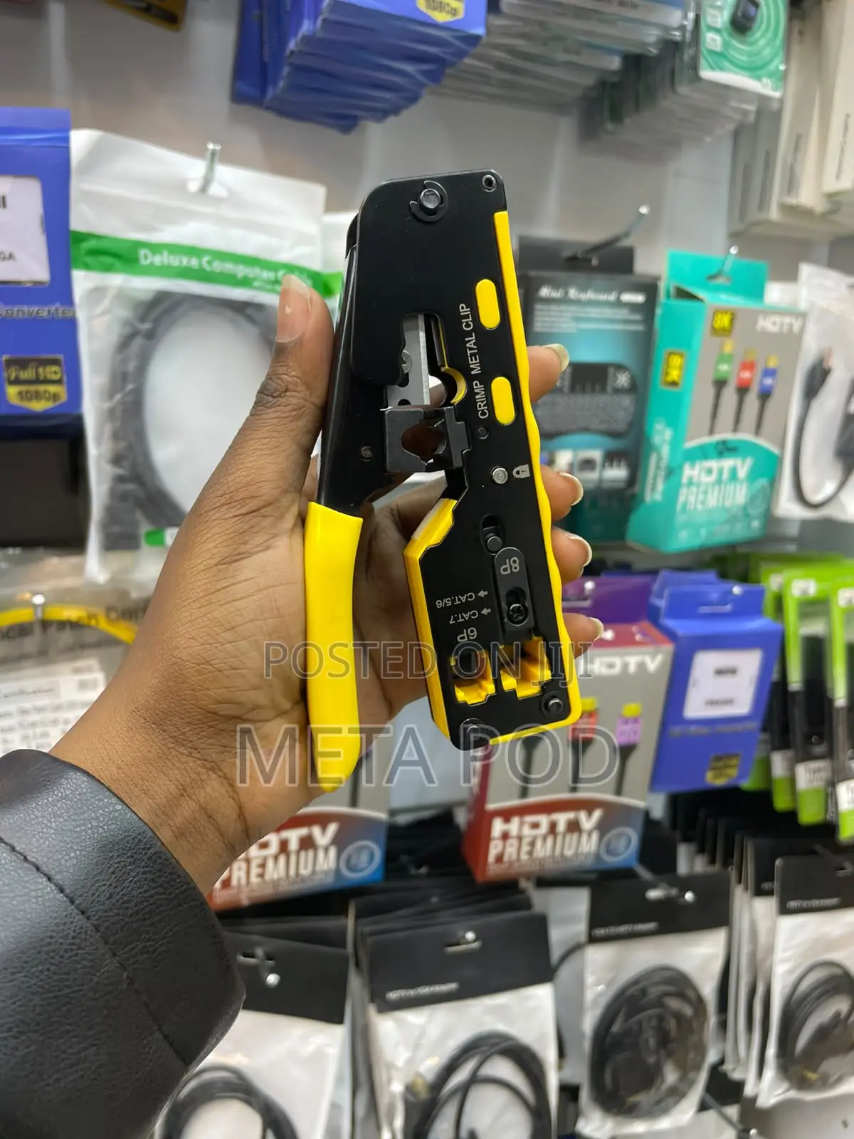 Pass Through Rj5 Cat 5 6 Crimping Tool
