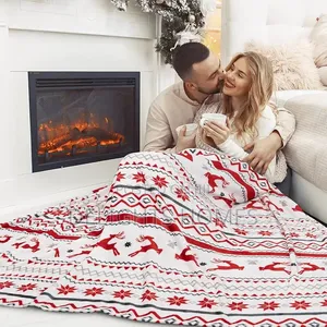Premium Sherpa Fleece Throw Blanket-Re