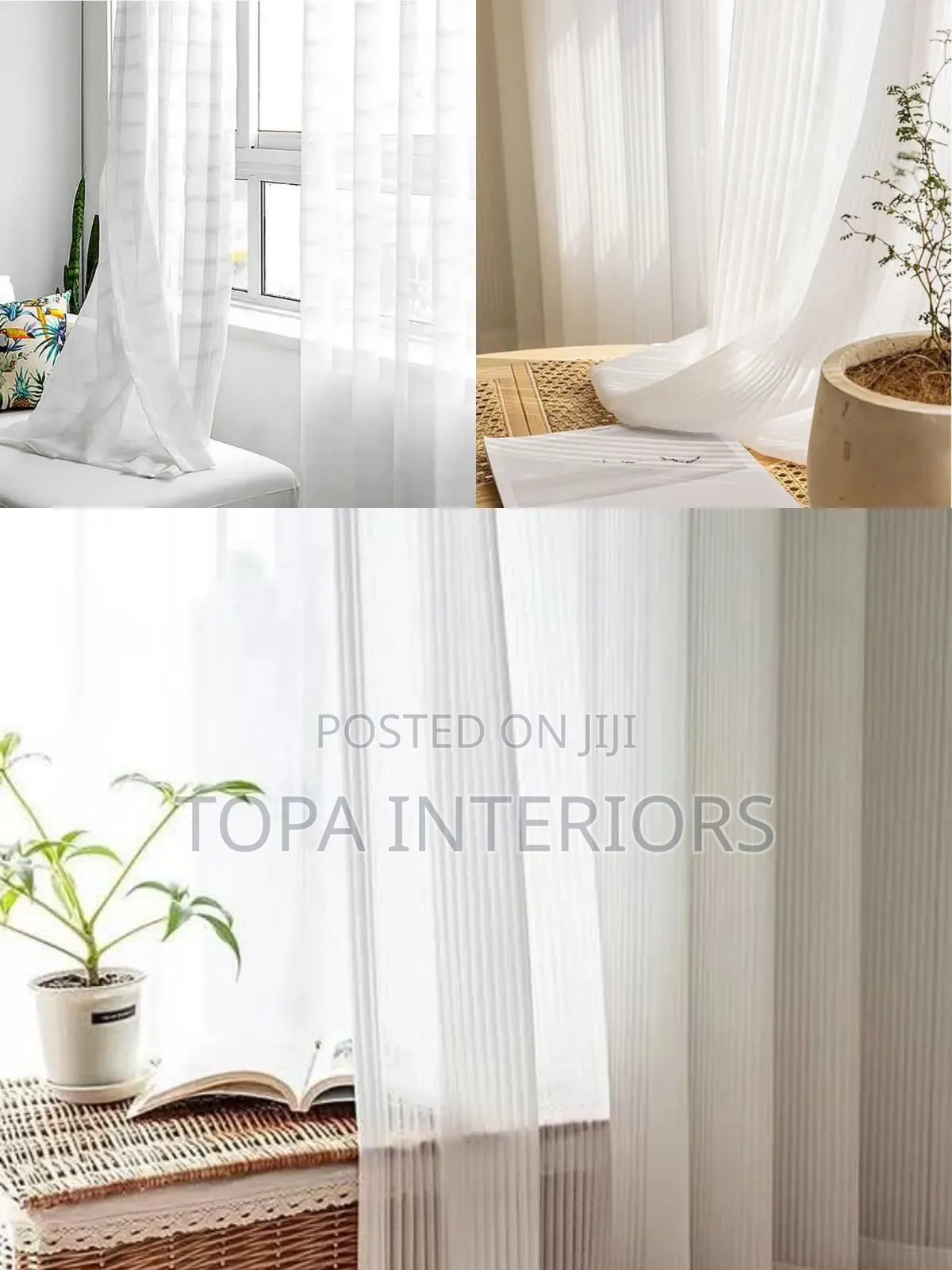 Washable Window Net Rings Sheer Curtains