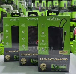 Oraimo PowerNova L22 22.5W Fast Charging 20000mAh Portable Power Bank