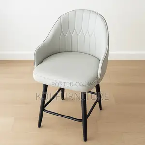 Barstool; Leather Recliner Swivel Barstools