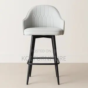 Barstool; Leather Recliner Swivel Barstools