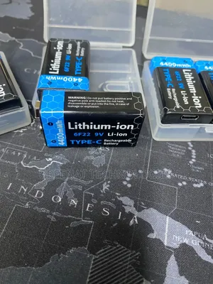 Rechargeable Battery 9V 400mAh Type C Charging