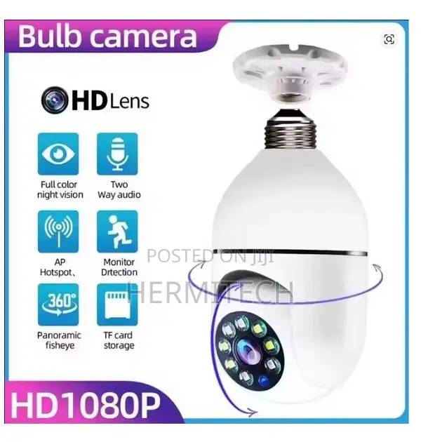 Smart E27 Socket Security Camera, Bulb CCTV Cameras