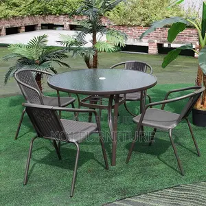 Dining Set; Four Seaters Home Balcony Outdoor Classical Set
