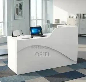 Office Reception Desk : White Reception 1.6m Office Front Desk