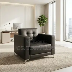 Single Seater Leather Sofa Set.