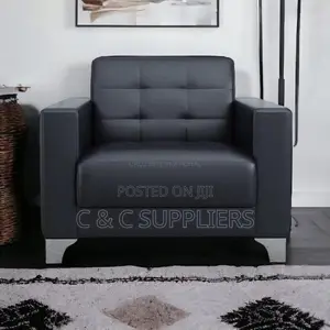 Single Seater Leather Sofa Set.