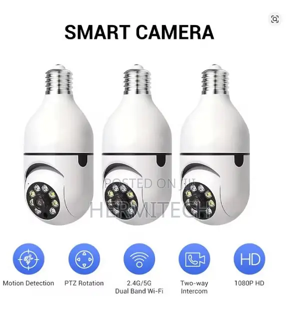 Smart Panoramic Bulb CCTV With Mobile App