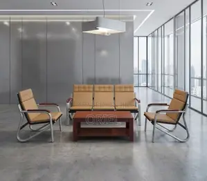 Office Waiting Sofa : 5-Seater Office Lounge Sofa Set