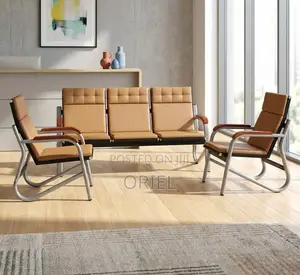 Office Waiting Sofa : 5-Seater Office Lounge Sofa Set
