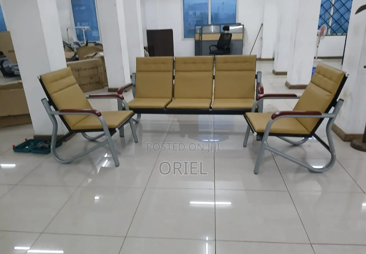 Office Waiting Sofa : 5-Seater Office Lounge Sofa Set